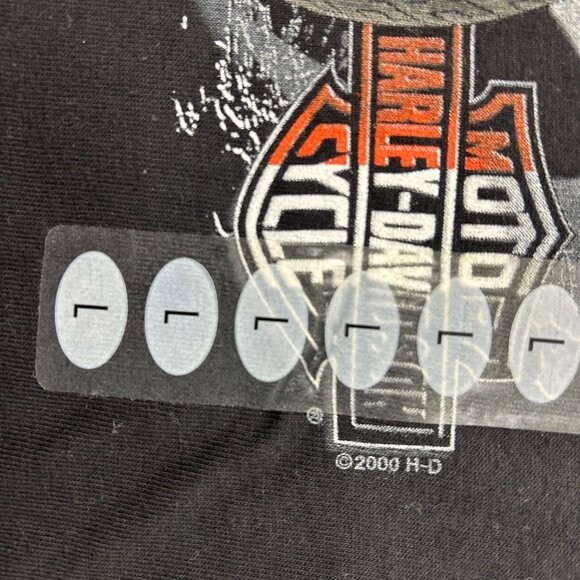 Vintage Harley Davidson Graphic Tee Mens Large VR1000 Dead Stock y2k Flames - Picture 5 of 9